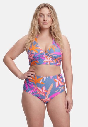 BECO the world of aquasports, BIKINI-OBERTEIL TROPICAL FLOWERS - Bikinitop - blau-bunt