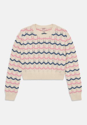 KOGSTIA LIFE O NECK STRIPE - Pullover - tofu/sea pink/vintage indigo