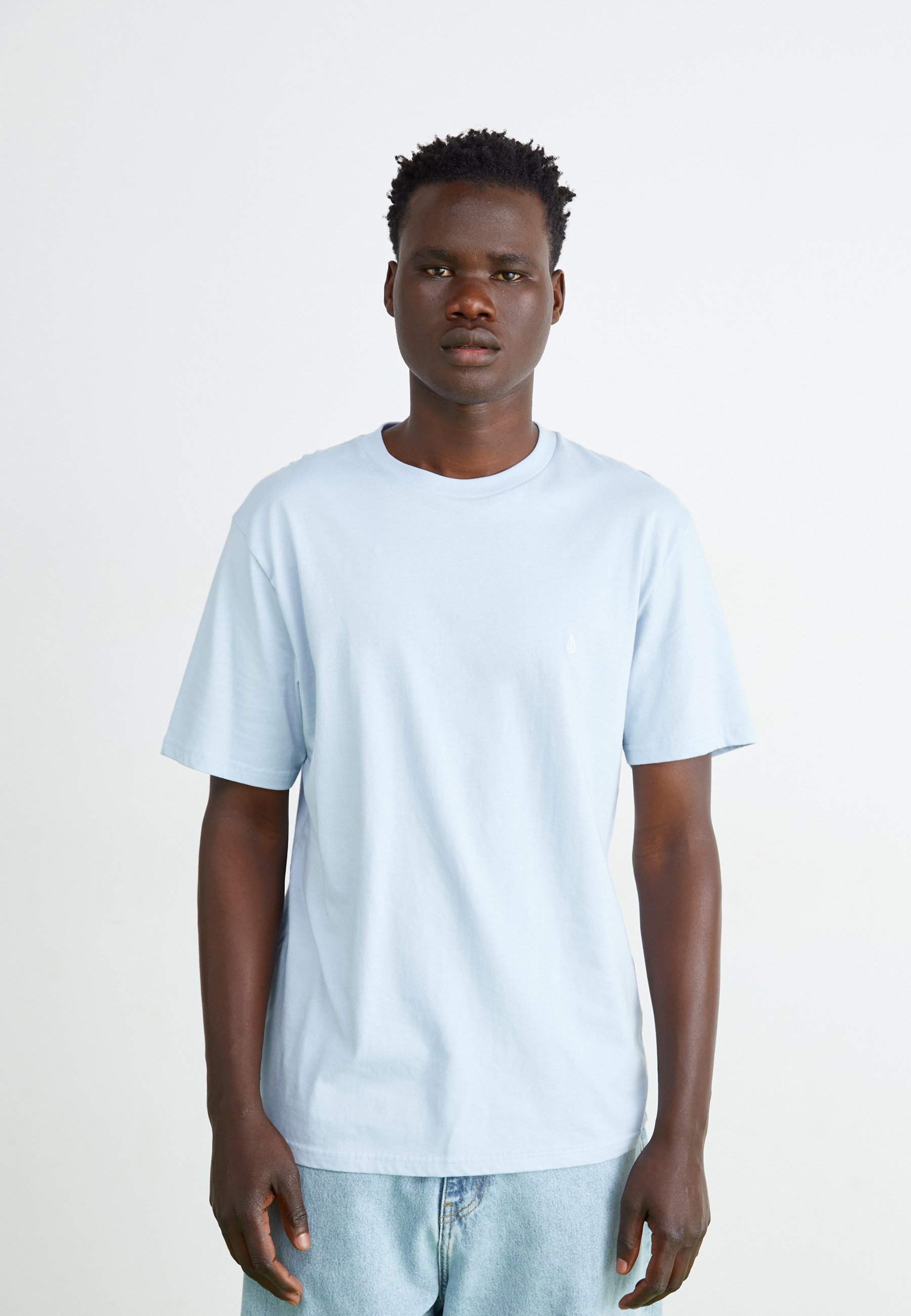 T-shirt Volcom Stone Homme - Bleu Clair - Taille L - Coupe Classique