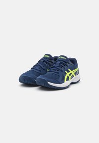 ASICS UPCOURT 6 UNISEX - Obuća za rukomet - blue expanse/safety yellow