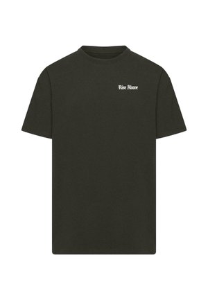 Mister Tee, RISE ABOVE HEAVY  TEE - Printtipaita - black