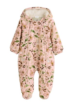 REGULAR FIT HOODED  - Snežni kombinezon - pink woodland printed