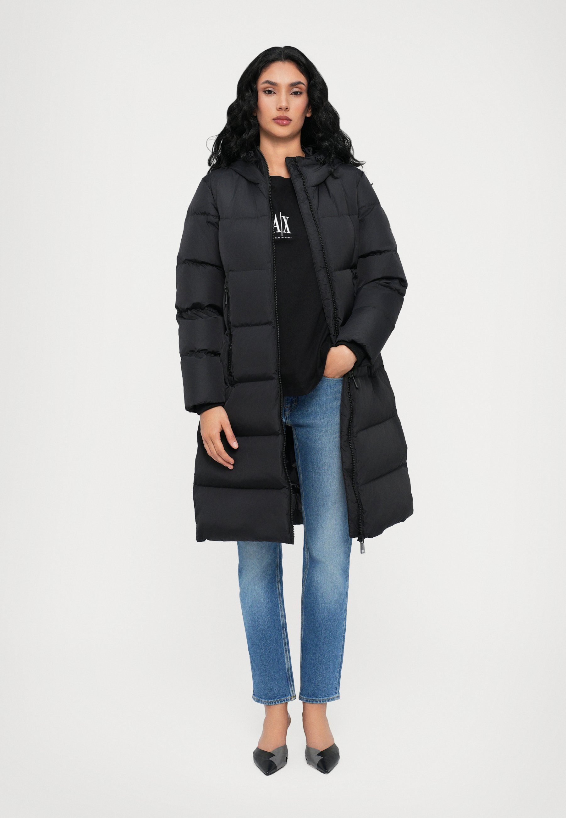 Armani Exchange DOWN JACKET - Down coat - black - Zalando.co.uk