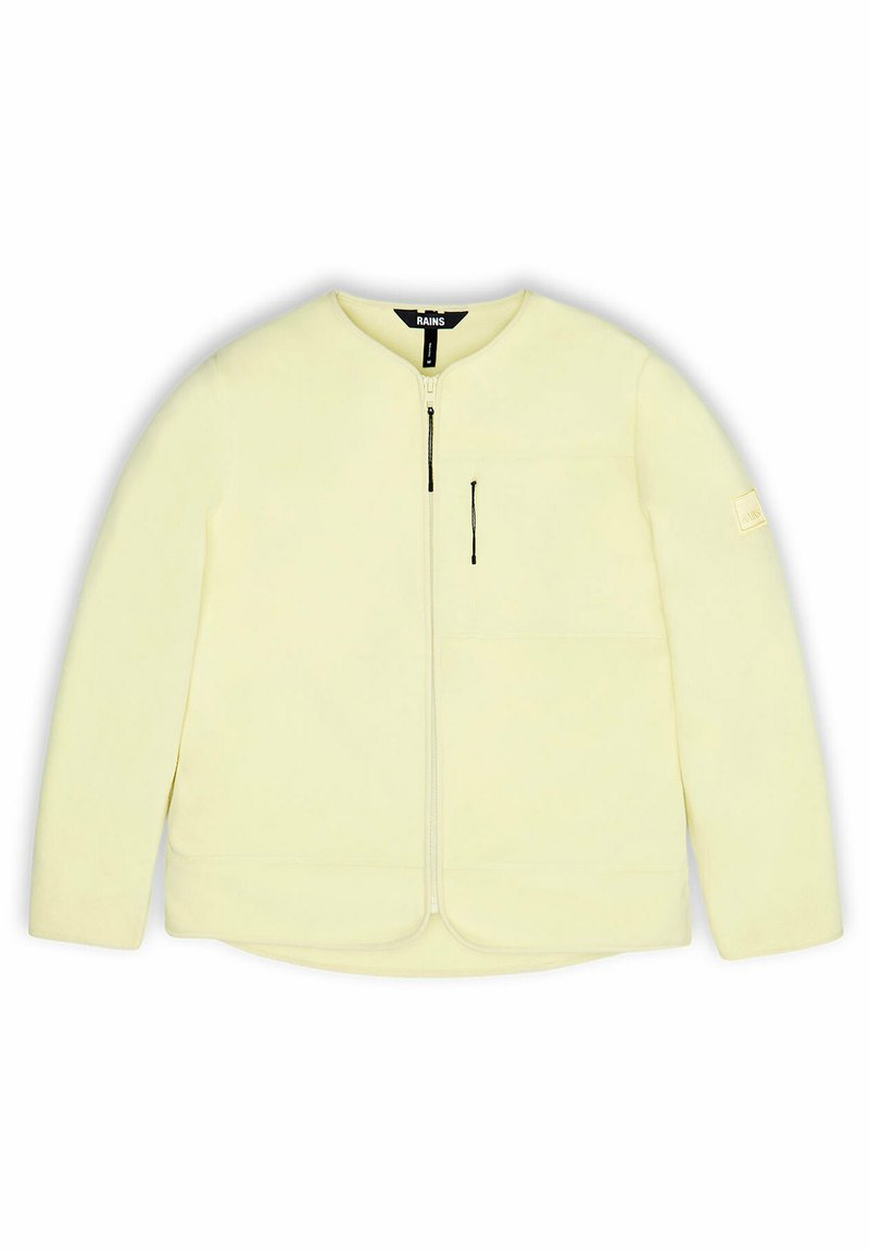 Rains Fleecejas lichtgeel