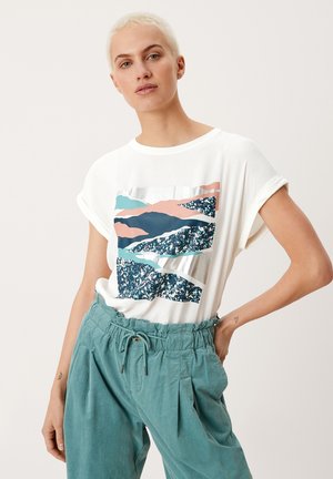 T-shirt con stampa - off white
