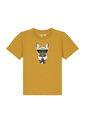 EIN FESCHER HUND - T-shirt print - ochre
