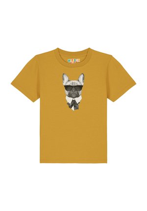 EIN FESCHER HUND - T-shirt print - ochre