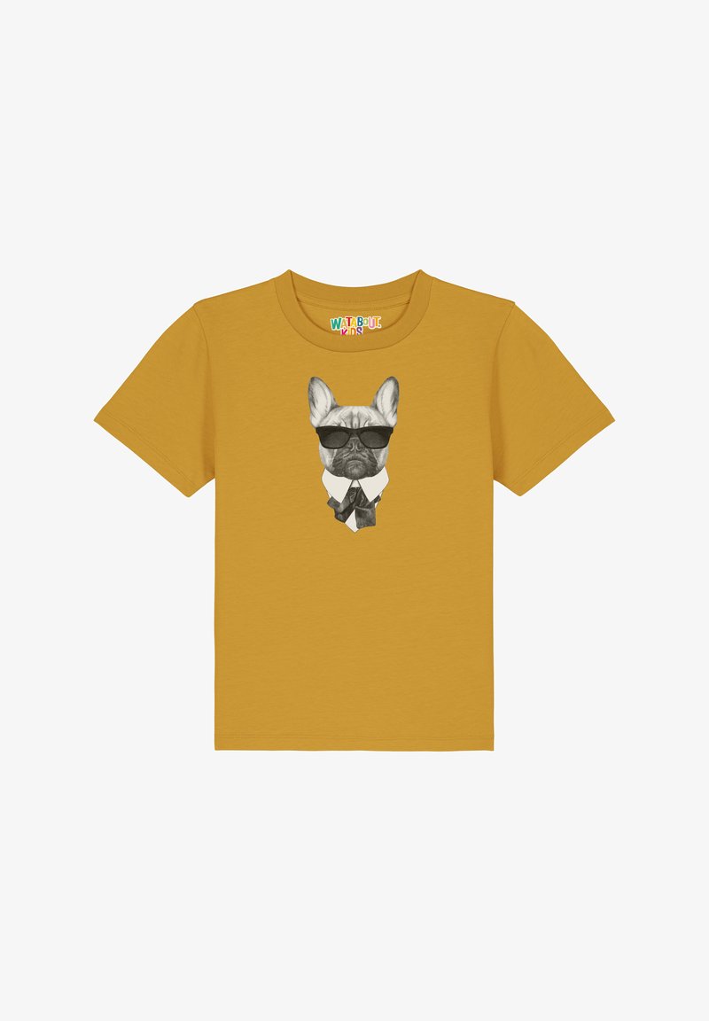 watapparel EIN FESCHER HUND - T-shirt print - ochre