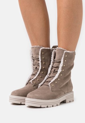 s.Oliver Schnürstiefelette - taupe