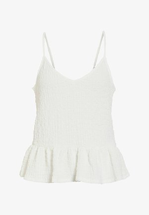 VILA, STRAP TOP VILINDAU V-NECK - Top - snow white