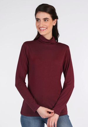 Sorgenfri Sylt, ROLLKRAGEN ADAA - Long sleeved top - dark grape