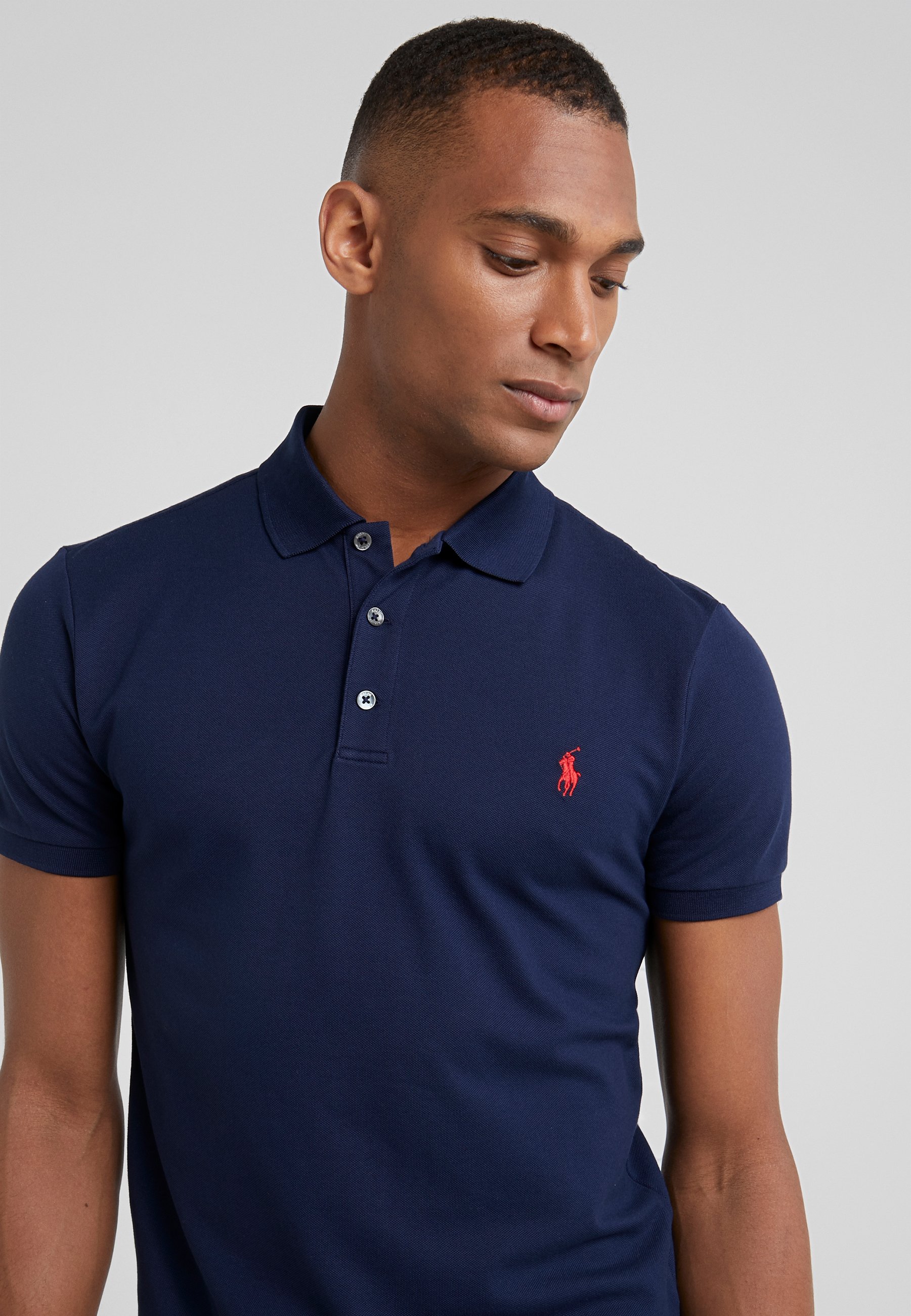 french navy polo shirt