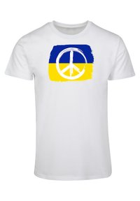 Merchcode PEACE - FLAG BASIC - Finskjorte - white