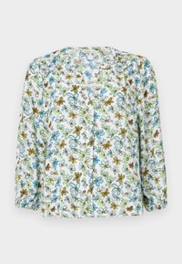 WITH BUTTONS - Pluus - white/green/blue
