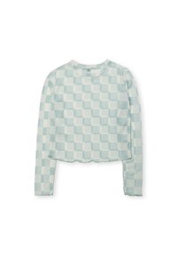 Kaotiko CHECK TULLE - Top dugih rukava - blue