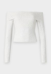 All-Over Lace Off-the-Shoulder Top - Long sleeved top - cloud dancer