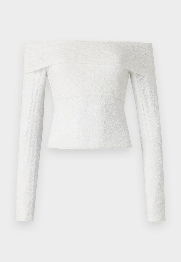 All-Over Lace Off-the-Shoulder Top - Long sleeved top - cloud dancer2