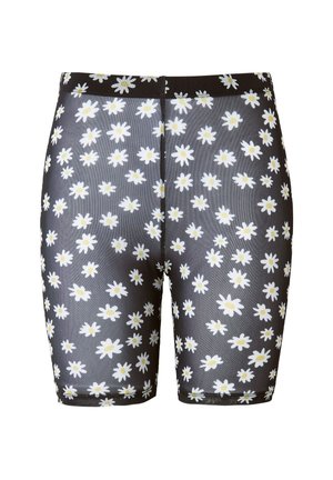 Ulla Popken, SHEER DAISY PRINT BIKE - Shapewear - black