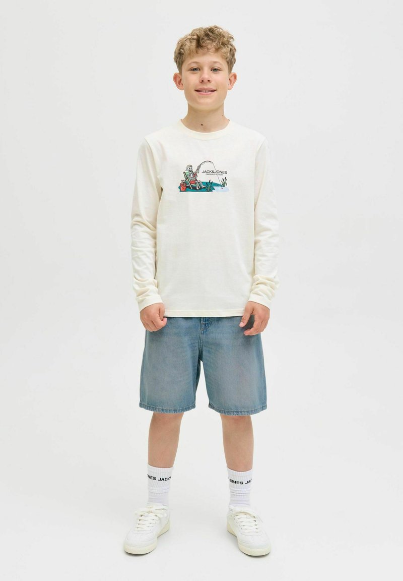 Jack & Jones Junior - LOOSE FIT JUNIOR - Kratke hlače iz džinsa - blue denim, Povečajte