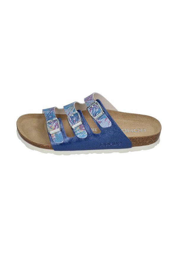 Pantolette flach - jeans