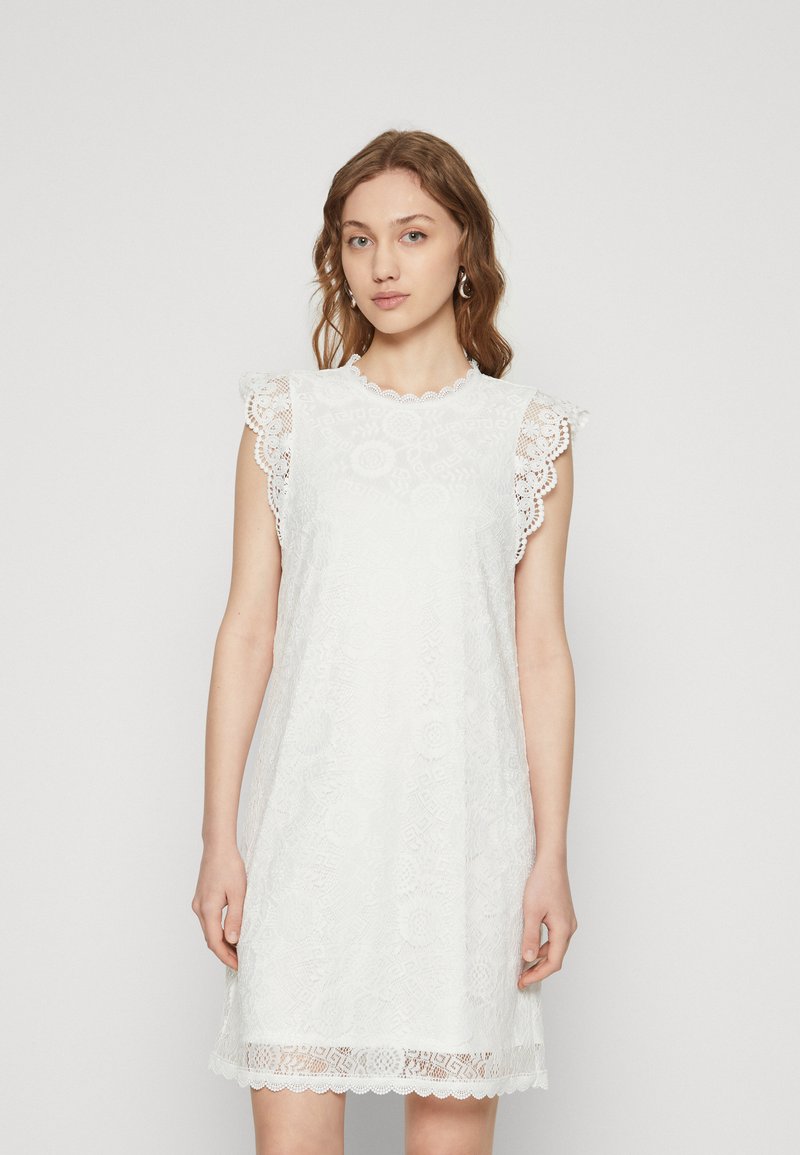 VILA VITRINE V NECK SHORT DRESS - Vestito casual - old rose/rosa