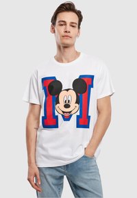 Merchcode MICKEY MOUSE M FACE - T-shirts med print - white