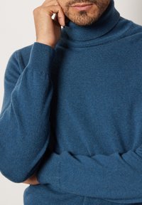 Falconeri ULTRASOFT ROLL-NECK - Strickpullover - blau cloud blue