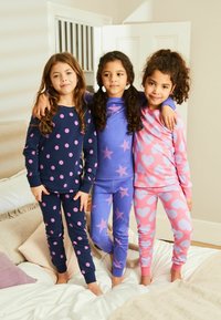 Next HEART, SPOT AND STAR PYJAMAS 3 PACK - Nachtwäsche Set - pink purple