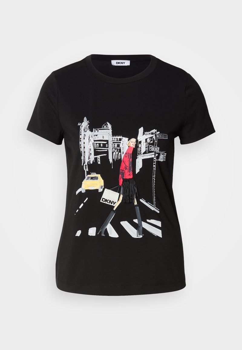 DKNY T-shirt print zwart