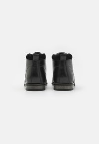 Pier One LEATHER - Stivaletti stringati - black