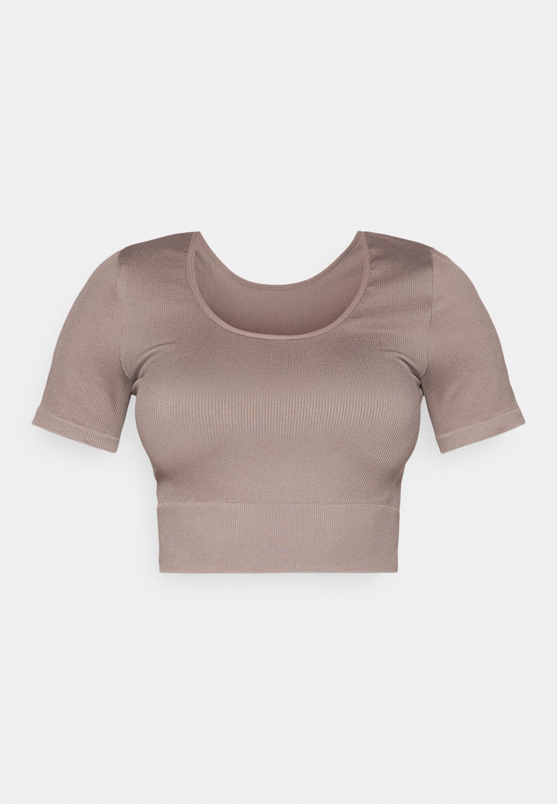 売れ筋商品|||オンリープレイ Tシャツ レディース トップス LIFE WAY CROP SEAM  - Sports T-shirt - brown ONLY Play LIFE WAY CROP SEAM - Sports T-shirt - brown - Zalando