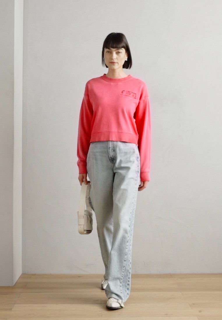 売れ筋商品|||スコッチアンドソーダ パーカー・スウェットシャツ レディース アウター FRONT BACK ARTWORK SPRAYED LOOSE FIT - Sweatshirt - electric pink Scotch & Soda FRONT BACK ARTWORK SPRAYED LOOSE FIT
