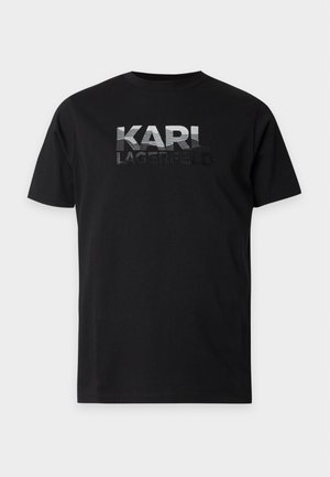 KARL LAGERFELD, T-SHIRT CREWNECK - Тениска с щампа - black