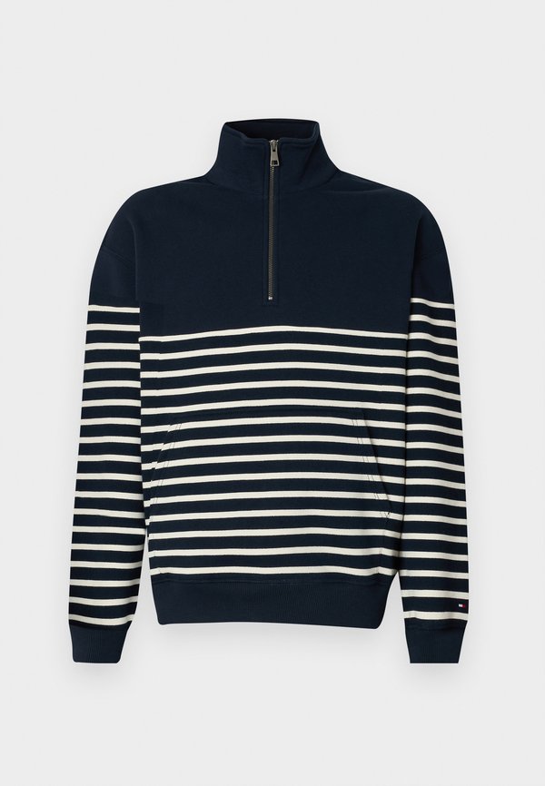 PLACED STRIPE ZIP - Sweatshirt2