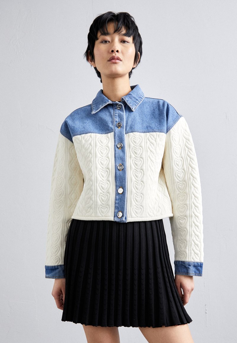 sandro Veste en jean - ecru/?�cru - ZALANDO.CH