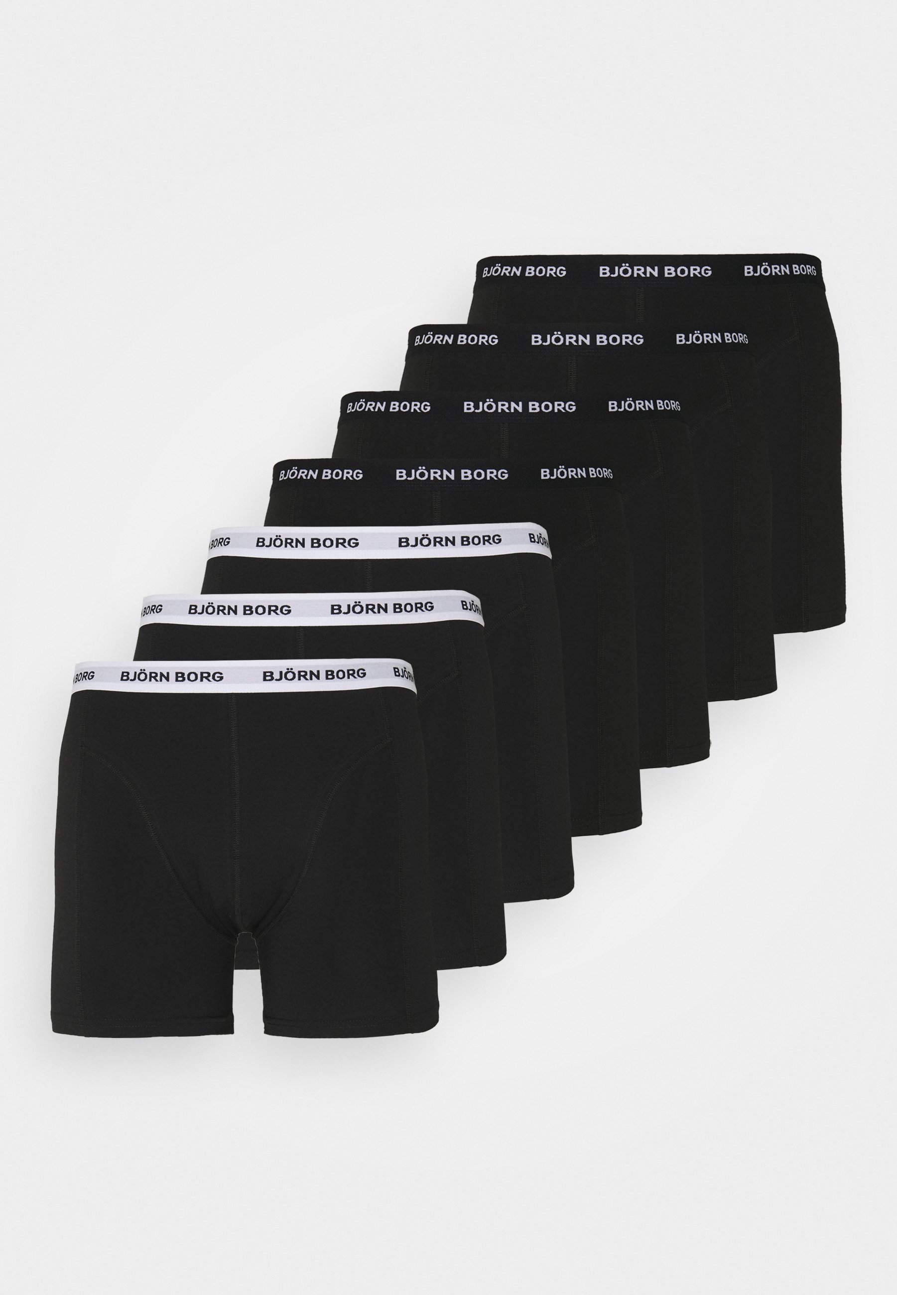 Björn Borg SAMMY 7 PACK - Onderbroeken - black beauty/Zwart - Zalando.nl