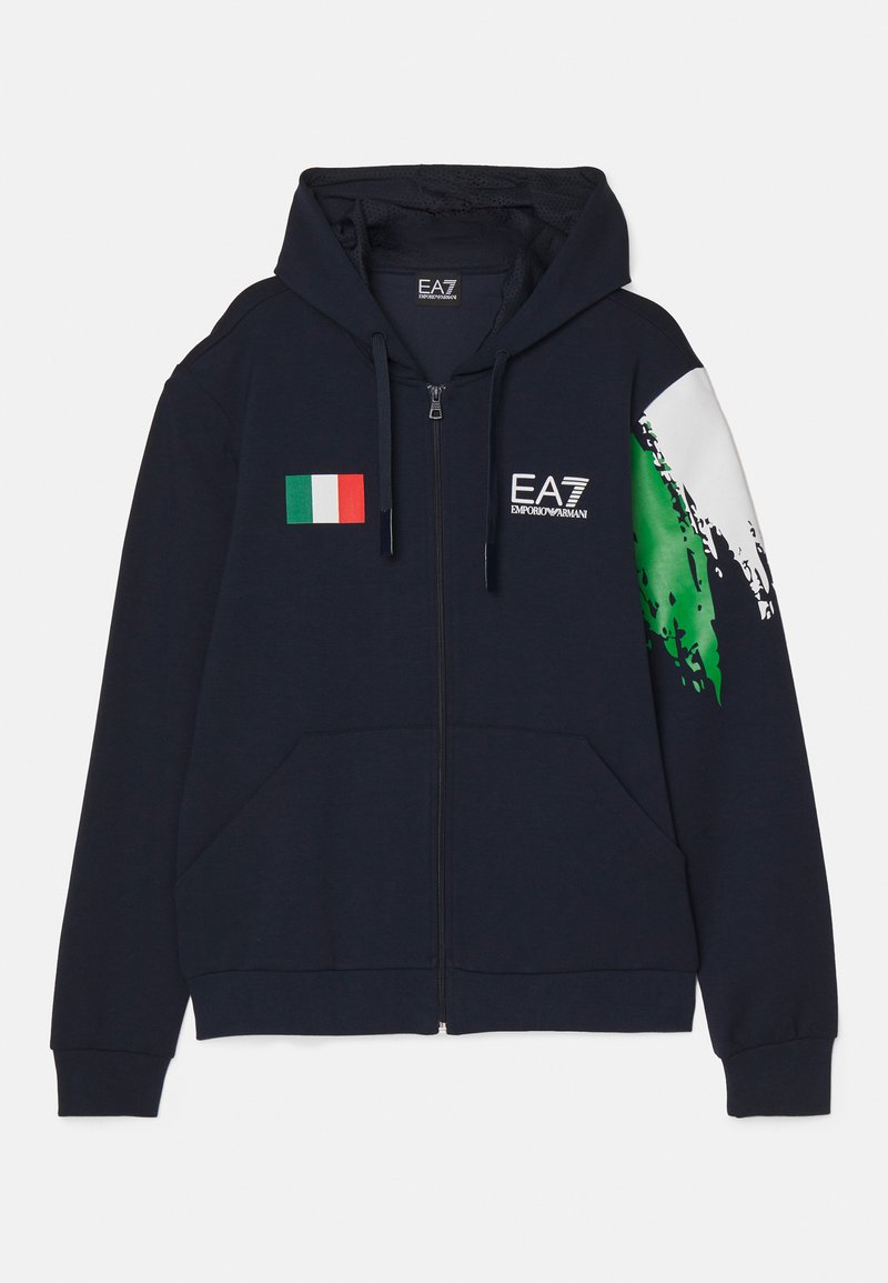 EA7 Emporio Armani Sweater met rits lichtblauw EA7 Emporio Armani Sweater met rits lichtblauw