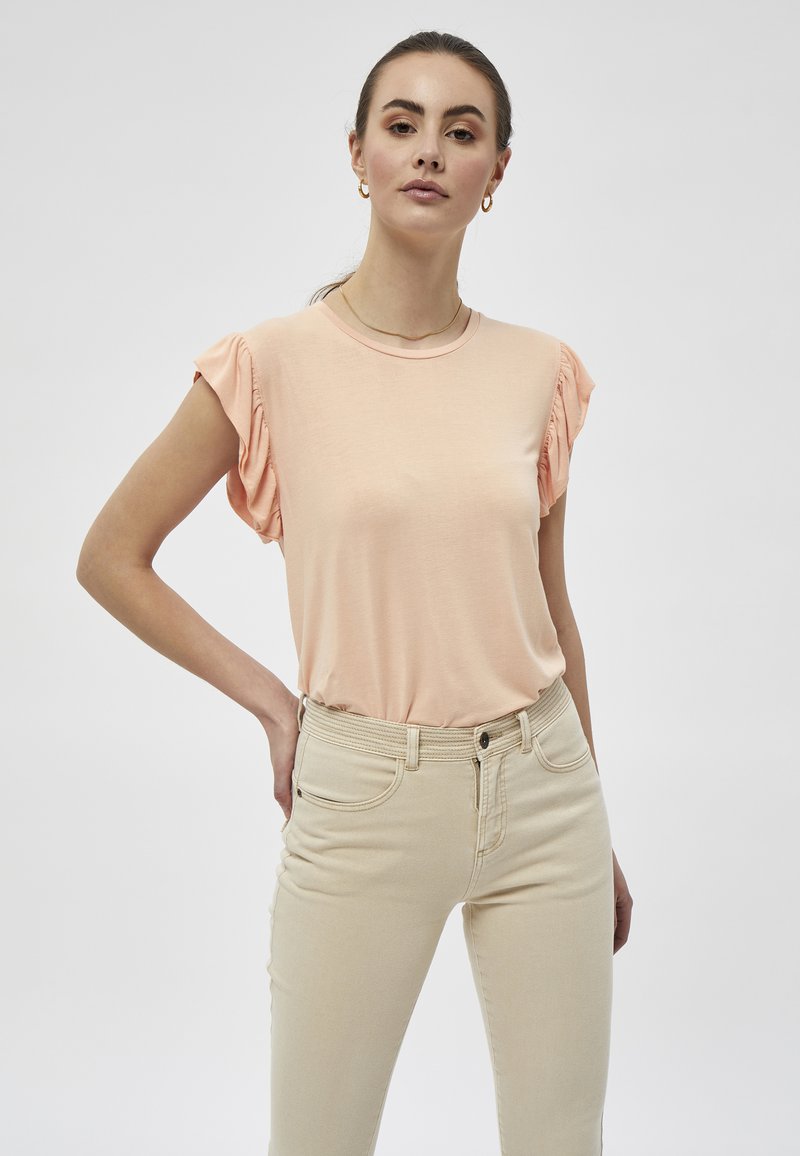 PEPPERCORN PCMARIELLA TShirt print peach nougat/orange Zalando.de