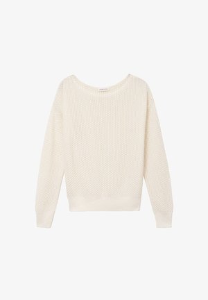 Cache Cache, CACHE CACHE CACHE CACHE WEIT GESCHNITTENER PULLOVER AJOURIERT - Trui - ecru