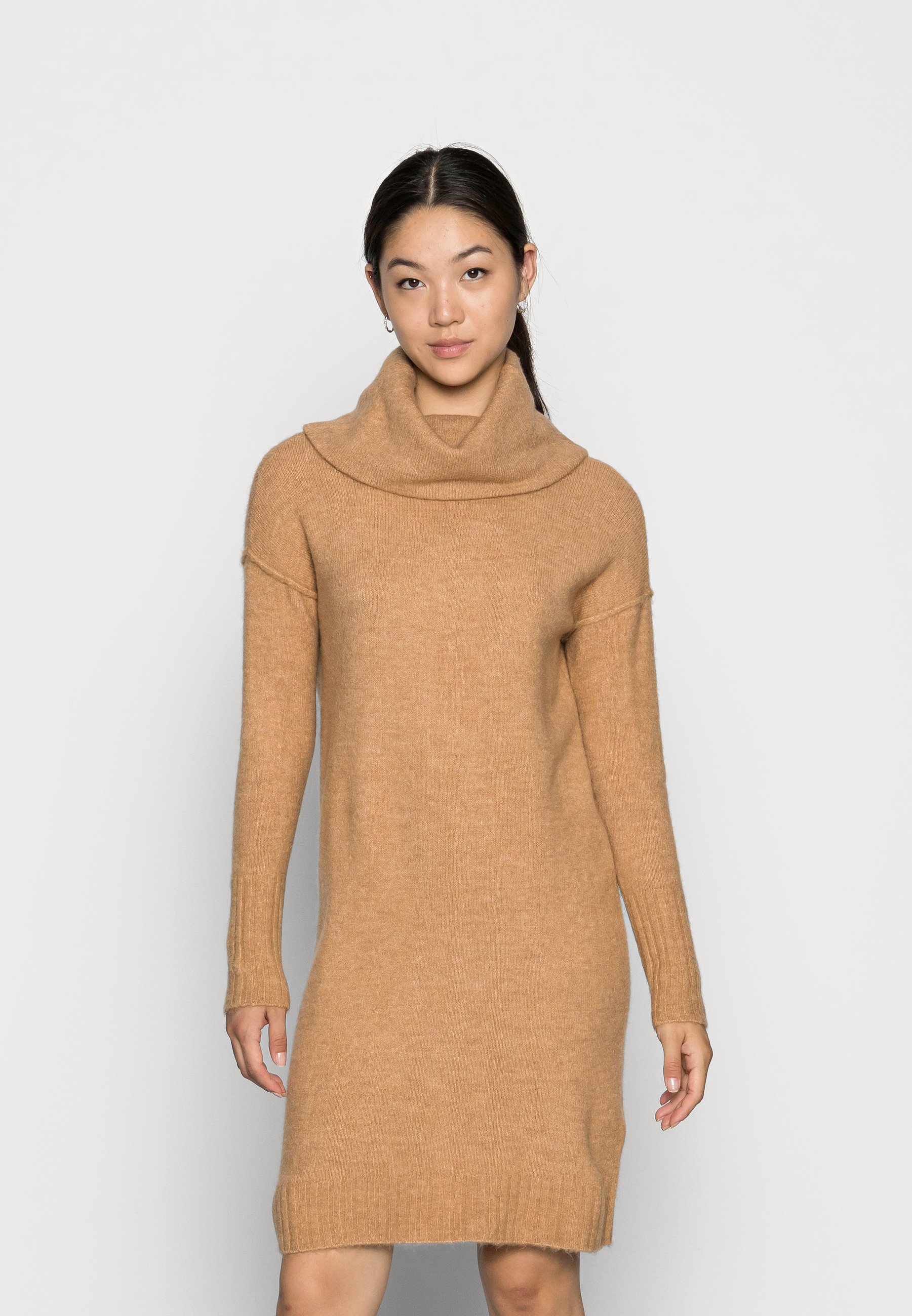 sweater dress tan