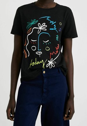 T-shirt imprimé - black