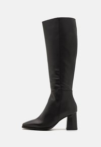 LEATHER - Høje støvler/ Støvler - black