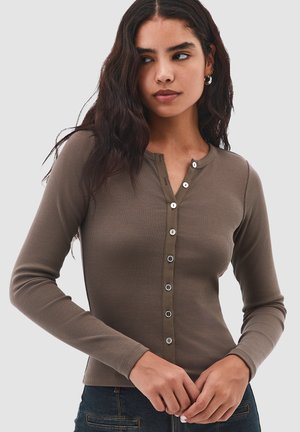 CREW NECK LONG SLEEVE - Gilet - morel