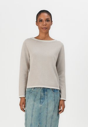 TOM TAILOR PULLOVER WITH BUBBLE STRUCTURE - Pullover - soft taupe