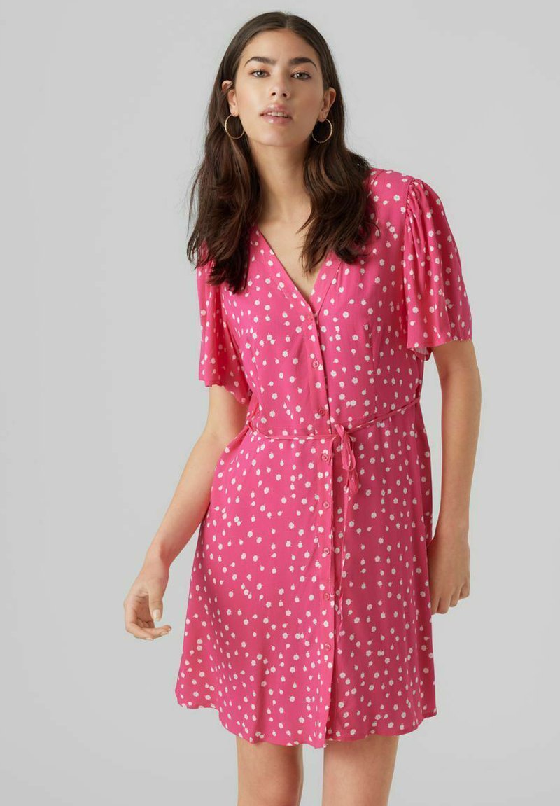 Vero Moda VMALBA SHORT DRESS - Vestito casual - pink yarrow