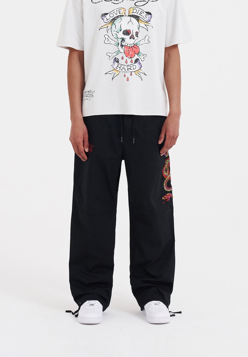 Ed Hardy - SNAKE-VIPER TECH - Tracksuit bottoms - black, Enlarge