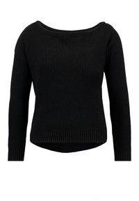 Even&Odd Petite Stickad tröja - black