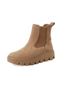 Tamaris Platform ankle boots - dune