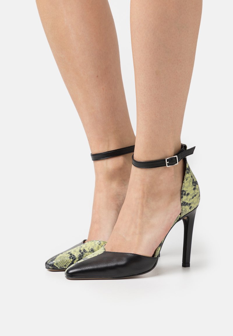 Zign LEATHER High Heel Pumps black/green/schwarz Zalando.ch