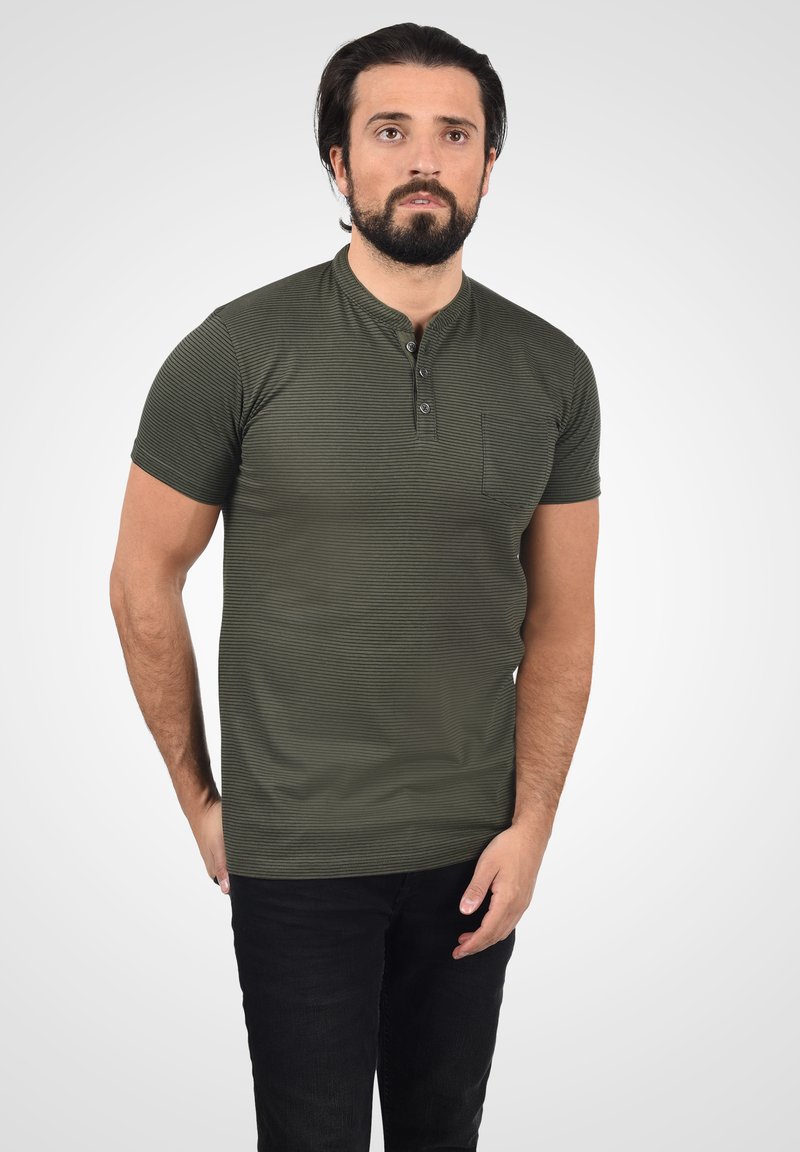 Solid - SDALFI - T-shirt med print - ivy green melange, Förstora